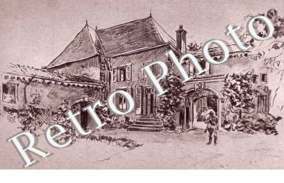Reich - schloss Belrain - carte style dessin