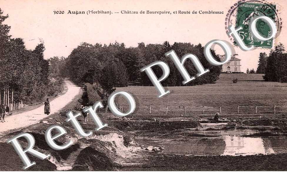 Chateau de Baurepaire et route de Comblessac