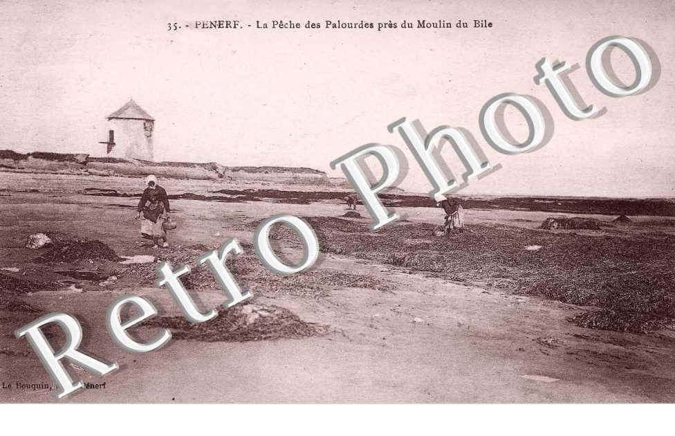 PENERF - la peche des palourdes pres du Moulin du Bile
