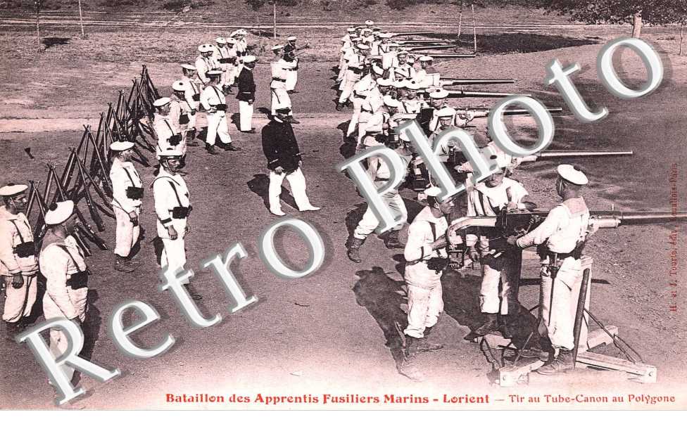 bataillon des apprentis fusiliers marins - tire au tube canon au polygone