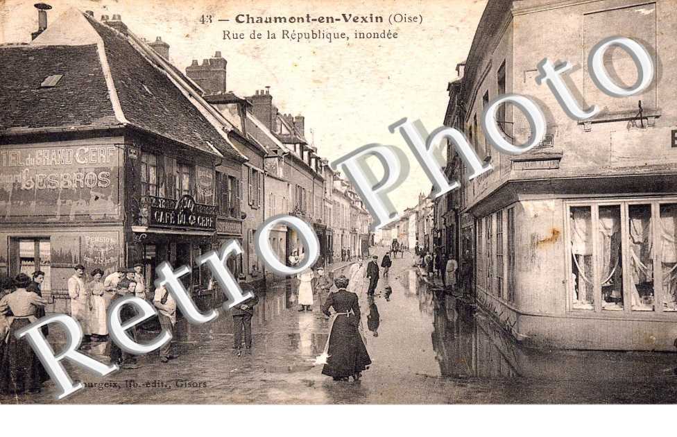 Rue de la Republique  inondee