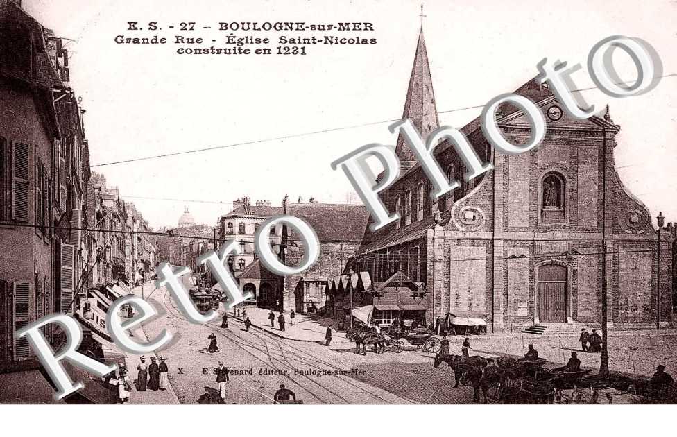 Boulogne sur Mer Grande rue Eglise St Nicolas