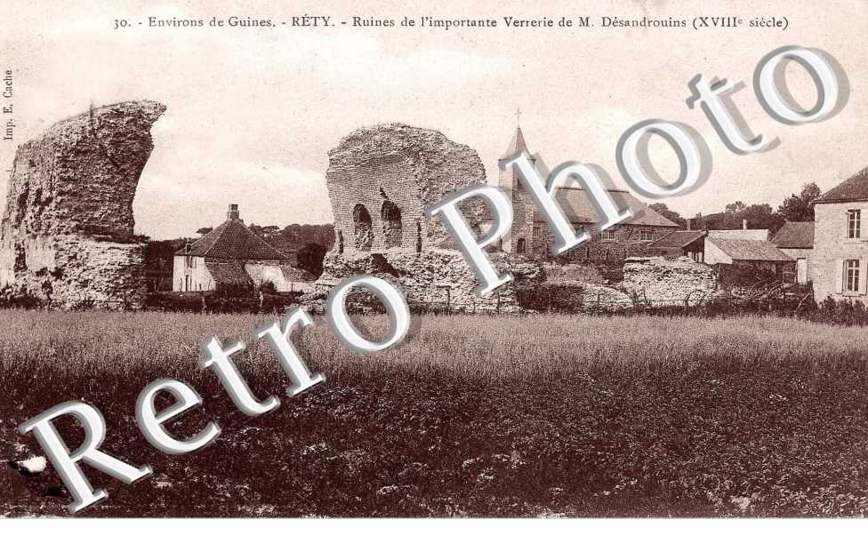 Ruines de l'importante verrerie de M. Desandrouins
