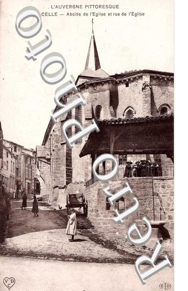 Abside de l'Eglise et Rue de l'Eglise