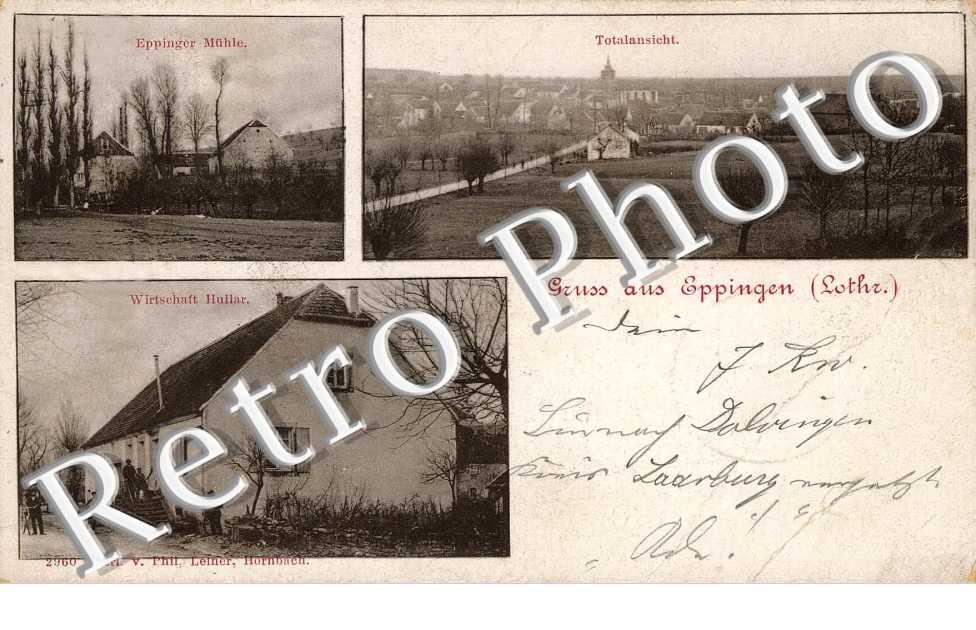 Totalansicht, Eppinger Muhle, Wirtschaft Hullar