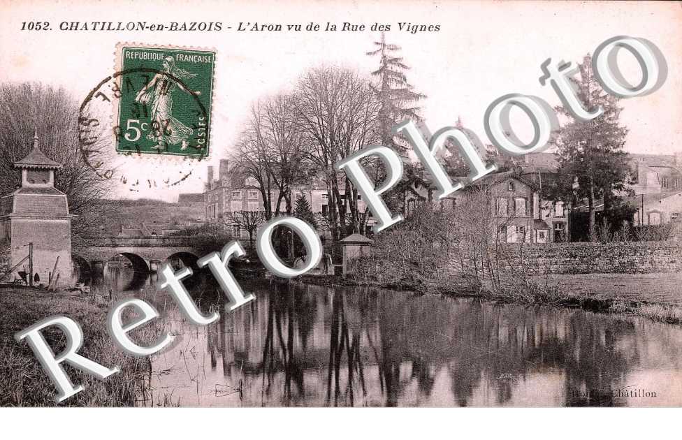 l'Aron vue de la rue des Vignes