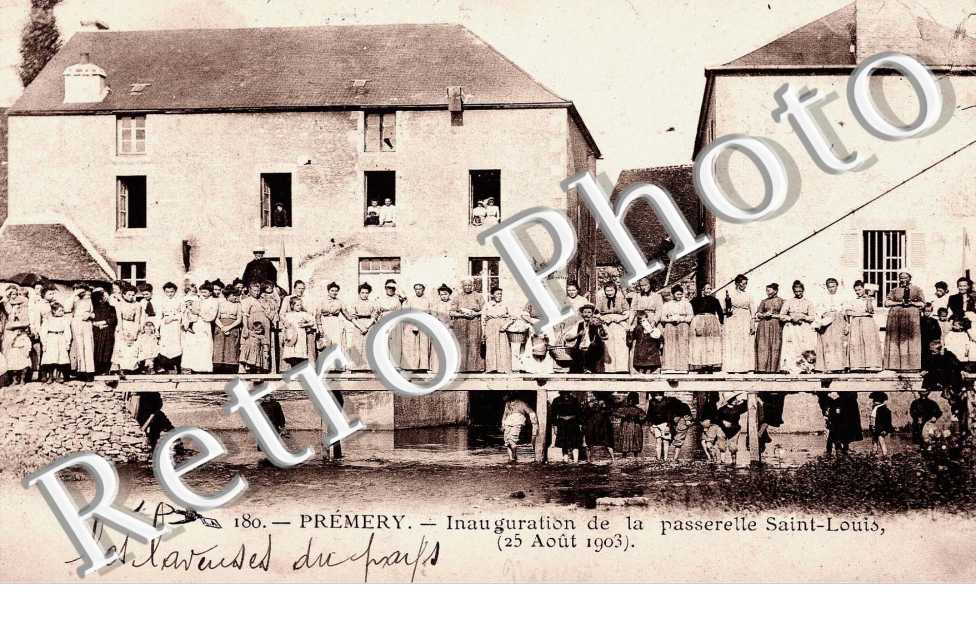inauguration de la passerelle Saint Louis (25 aout 1903)