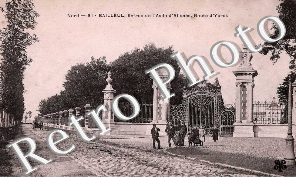 entree de l' asile d' alienes, route d' Ypres