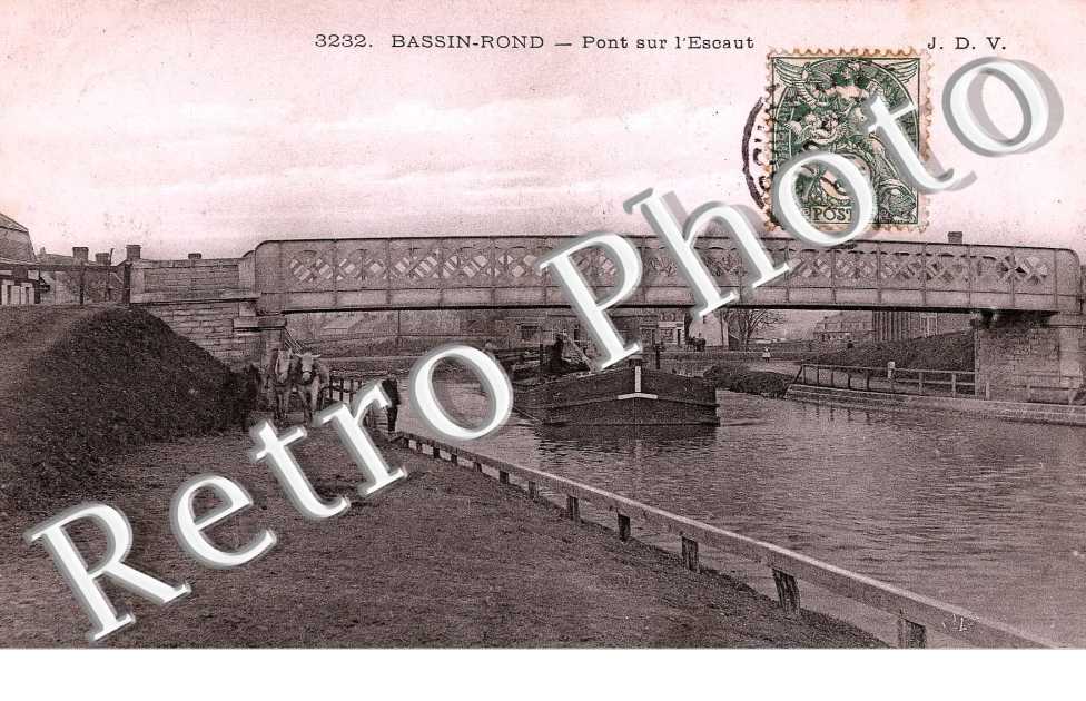 Bassin-Rond, pont sur l' Escaut