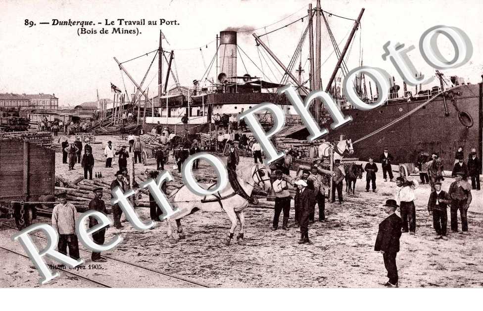 Le Travail au Port - Bois de Mines