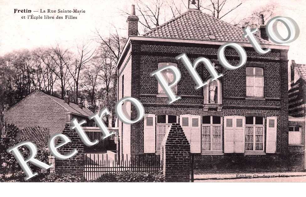 la rue Sainte Marie et l'ecole libre de filles