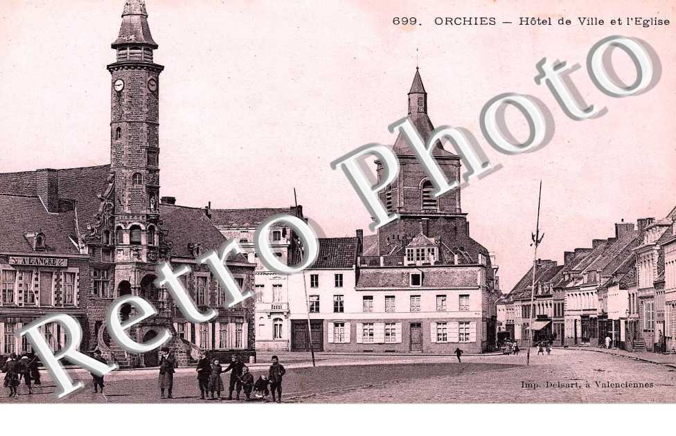 hotel de ville et l'eglise
