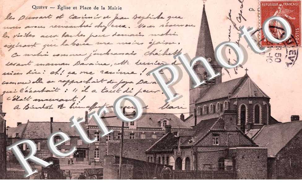 Eglise et place de la mairie