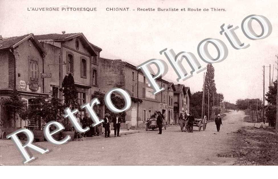 Chignat - recette buraliste et route de Thiers