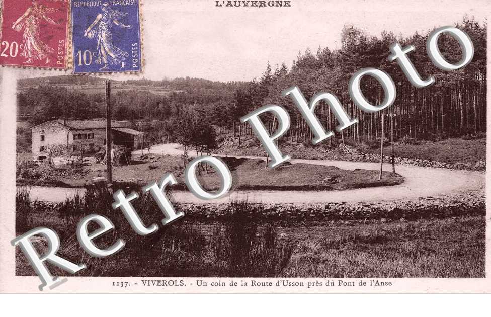 Un coin de la route d'Usson pres du pont de l'Anse