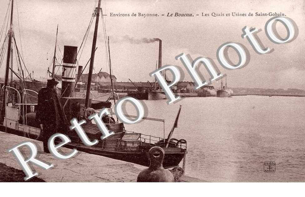 Les quais et l'usine de Saint-Gobain