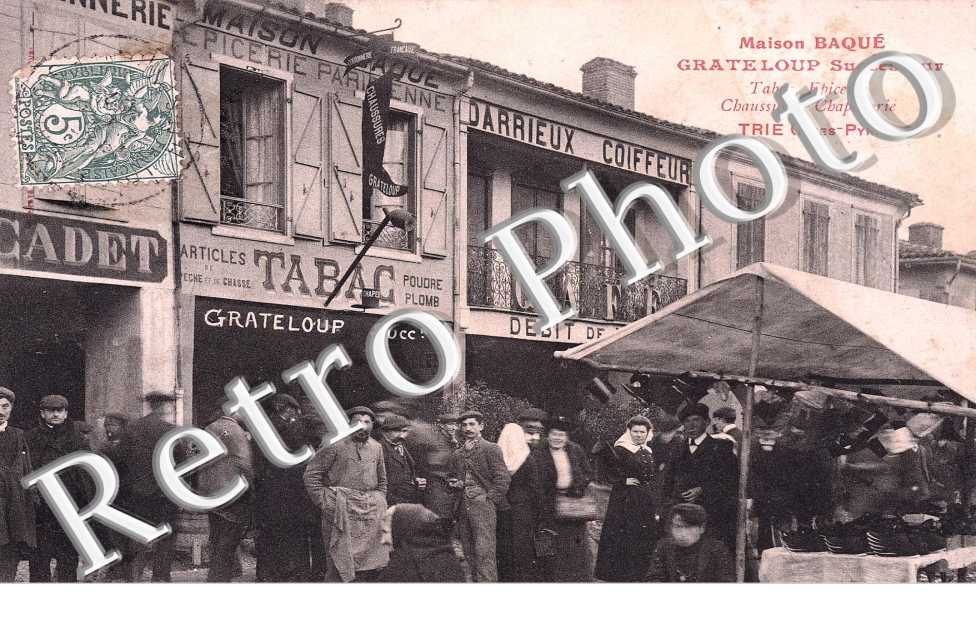 Maison Baque Grateloup successeur Tabac epicerie Chaussures Chapellerie
