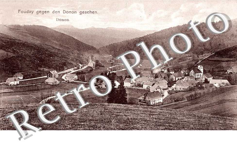 Fouday gegen den Donon gesehen