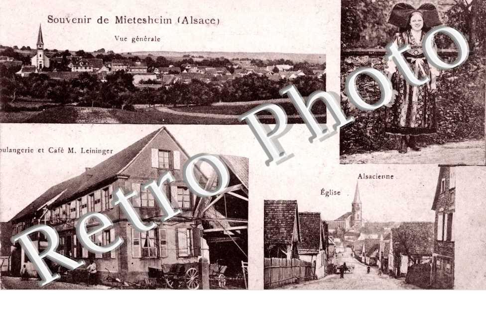 Eglise - Boulagerie et cafe M. Leininger - vue generale