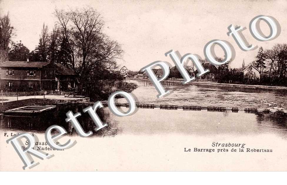 Le barrage pres de la Robertsau
