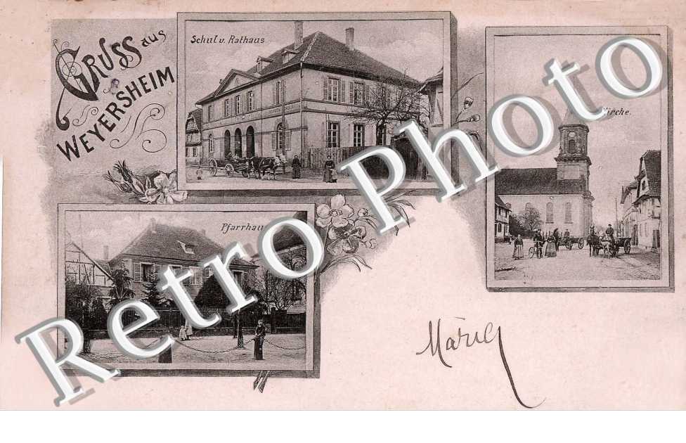 Eglise, Rathaus et Pfarrhaus