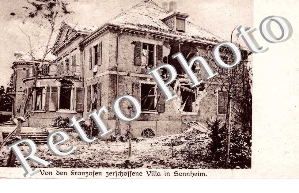 Von den franzosen zerfchoffene villa in sennheim