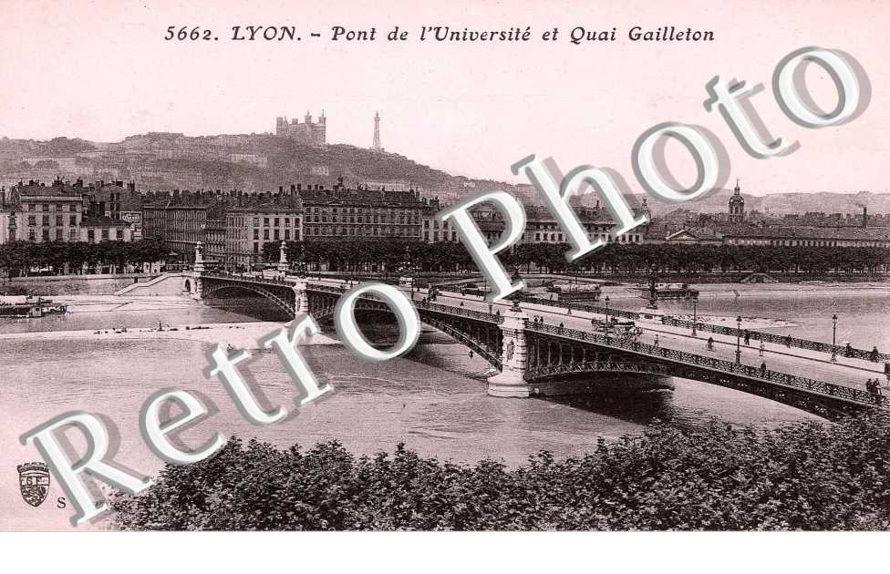 pont de l'Universite et quai Gailleton