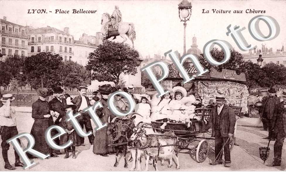 Place Bellecour - Voiture aux Chevres