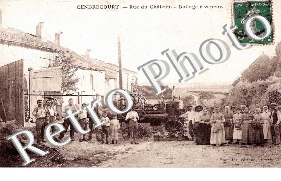 Rue du Chateau Battage a vapeur