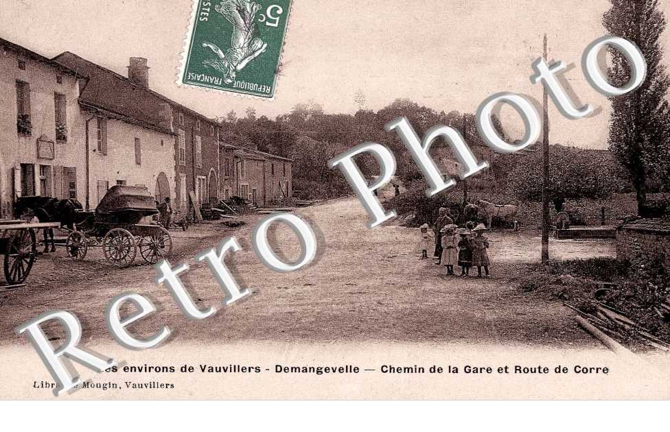 chemin de la gare et route de Corre