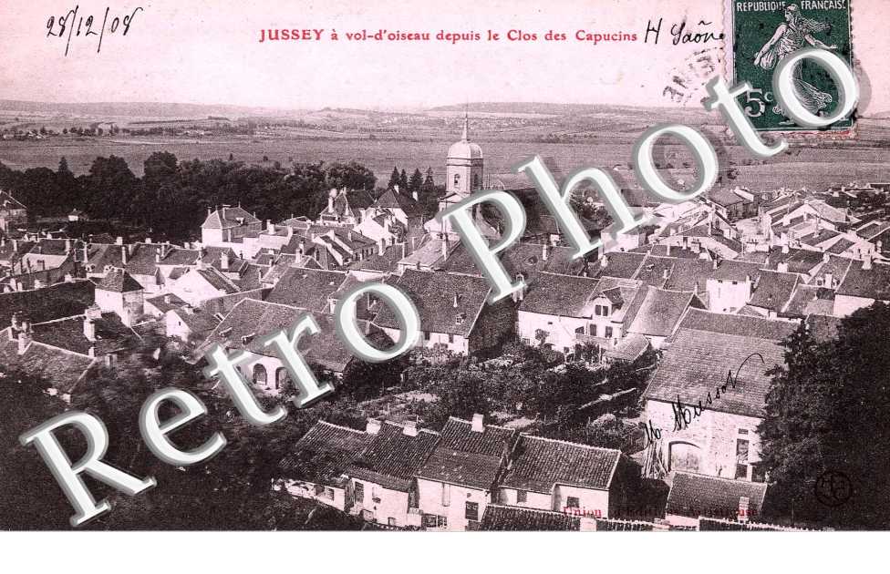 A vol d'oiseau depuis le Clos des Capucins