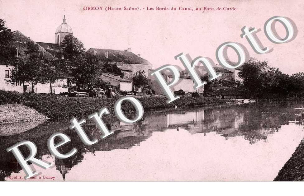 Bords du canal au pont de garde