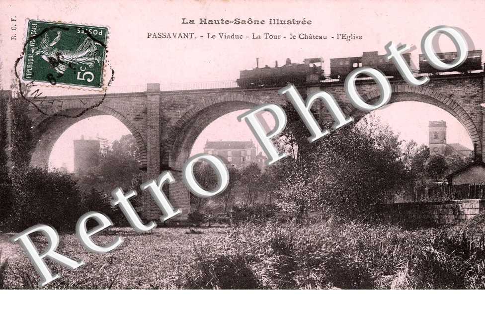 le viaduc, la tour, le chateau, l'eglise