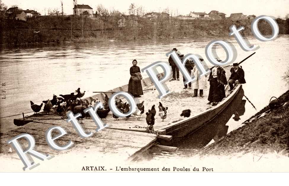 L'embarquement des Poules au port