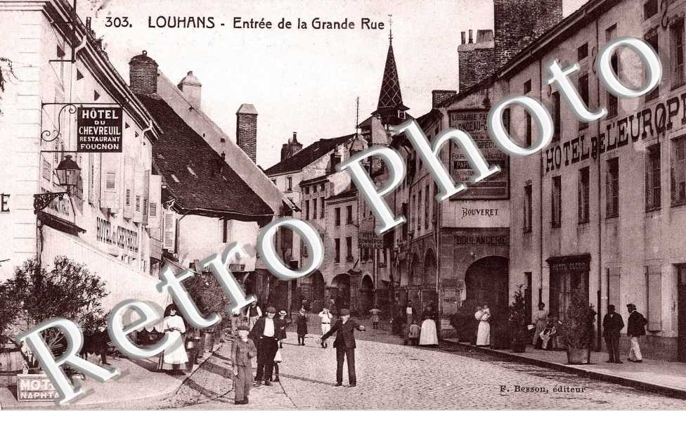 Entree de la grande rue - hotel du chevreuil restaurant Fougnon  Hotel de l'Europe