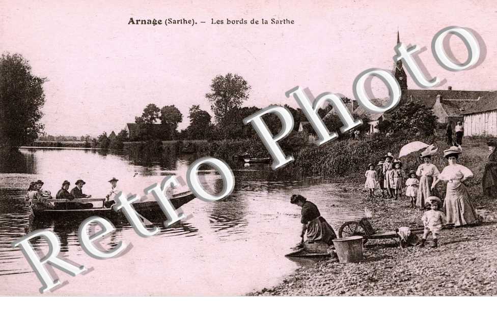 Les bords de la sarthe