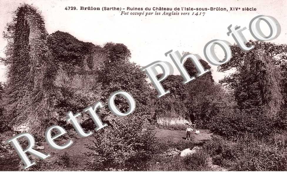 uines du chateau de l'Isle sous Brulon XIV e siecles