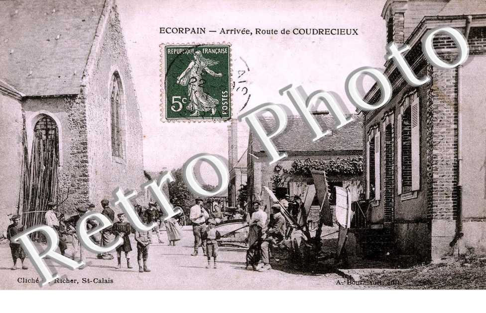 arrivée, route de Coudrecieux