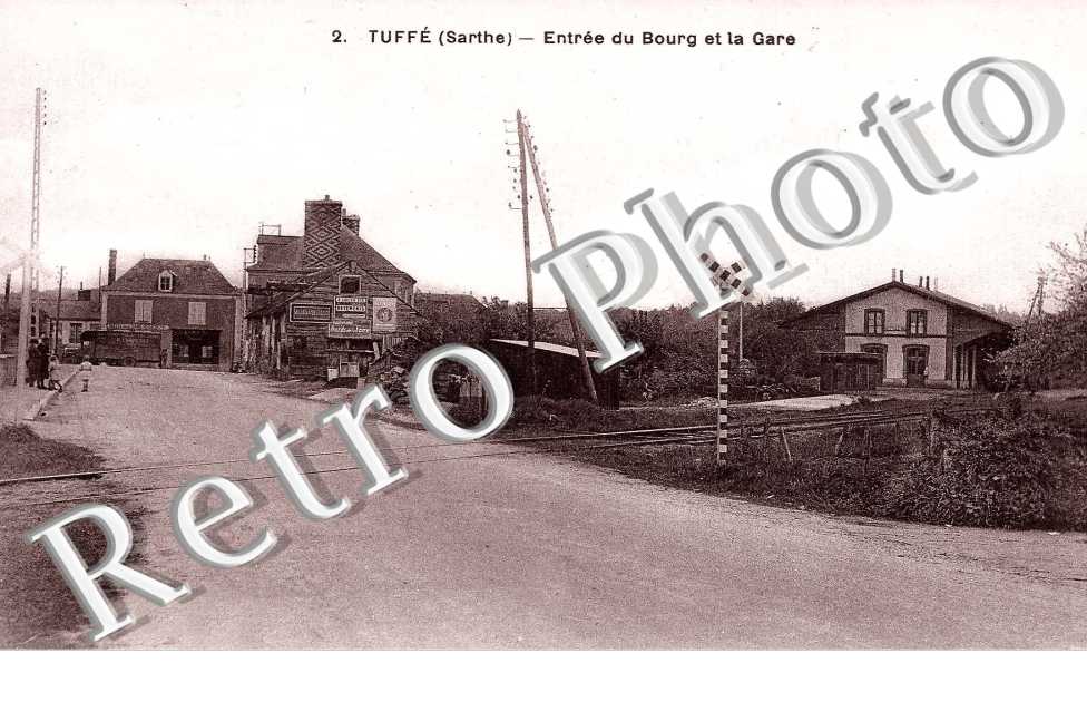 entree du bourg et la gare