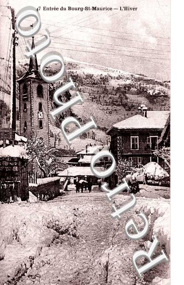 Entree du bourg l'hiver