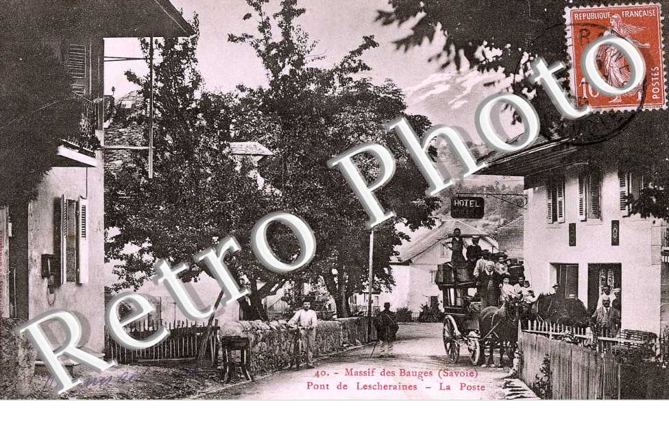 massif des Bauges, pont de Lescheraines, la poste