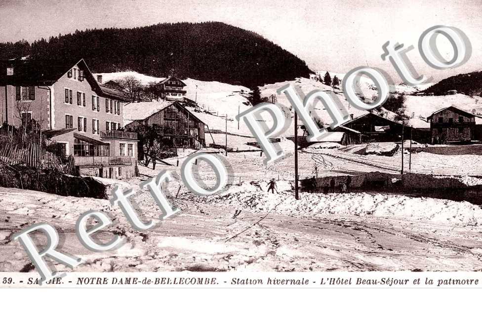 station hivernale, l'hotel Beau-sejour et la patinoire