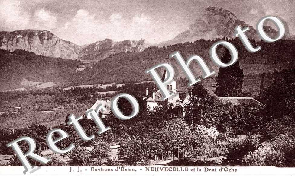 vue générale et la Dent d'Oche (1930)