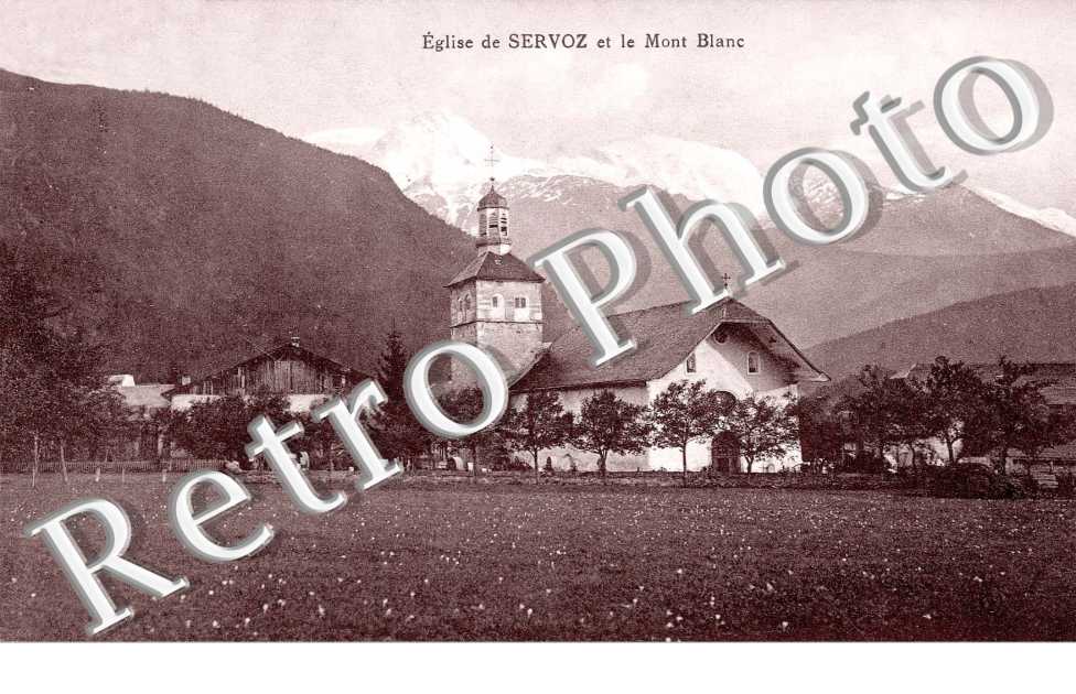 L'eglise et le Mont Blanc