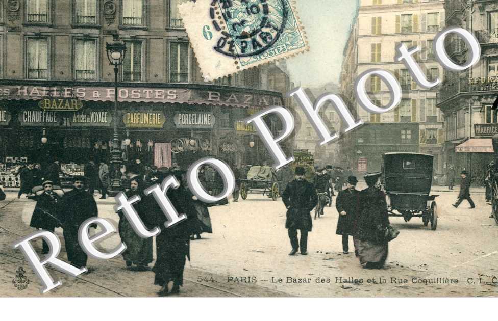Le Bazar des Halles et la rue Coquillière