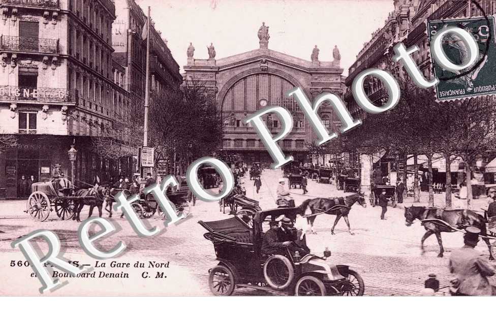 LA GARE DU NORD et boulevard Denain