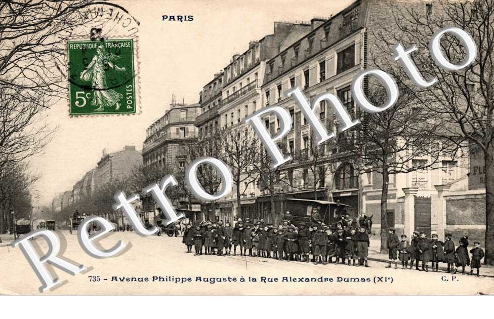 avenue  Philippe Auguste a la rue Alexandre Dumas
