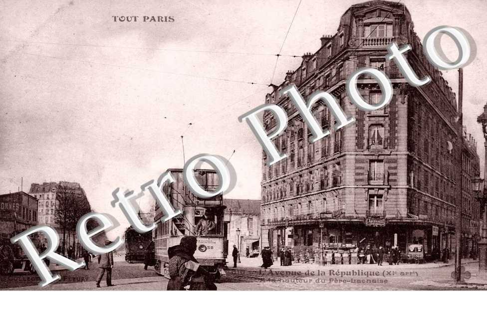 AVENUE DE LA REPUBLIQUE a la hauteur du Pere Lachaise
