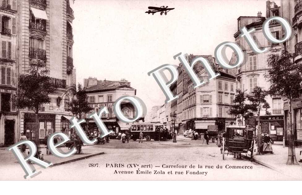 Carrefour de la rue du Commerce Avenue Emile Zola et Fondary