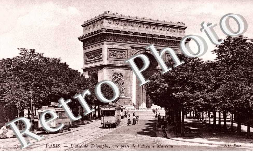 L'ARC DE TRIOMPHE VUE PRISE de l'Avenue Marceau